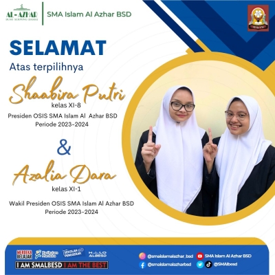 PRESIDEN DAN WAKIL PRESIDEN OSIS PERIODE 2023-2024 TERPILIH
